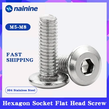 

Down Side Screw [M4 M5 M6 M8] 304 Stainless Steel Hypotenuse Flat Head Hex Drive Furniture Screws A035