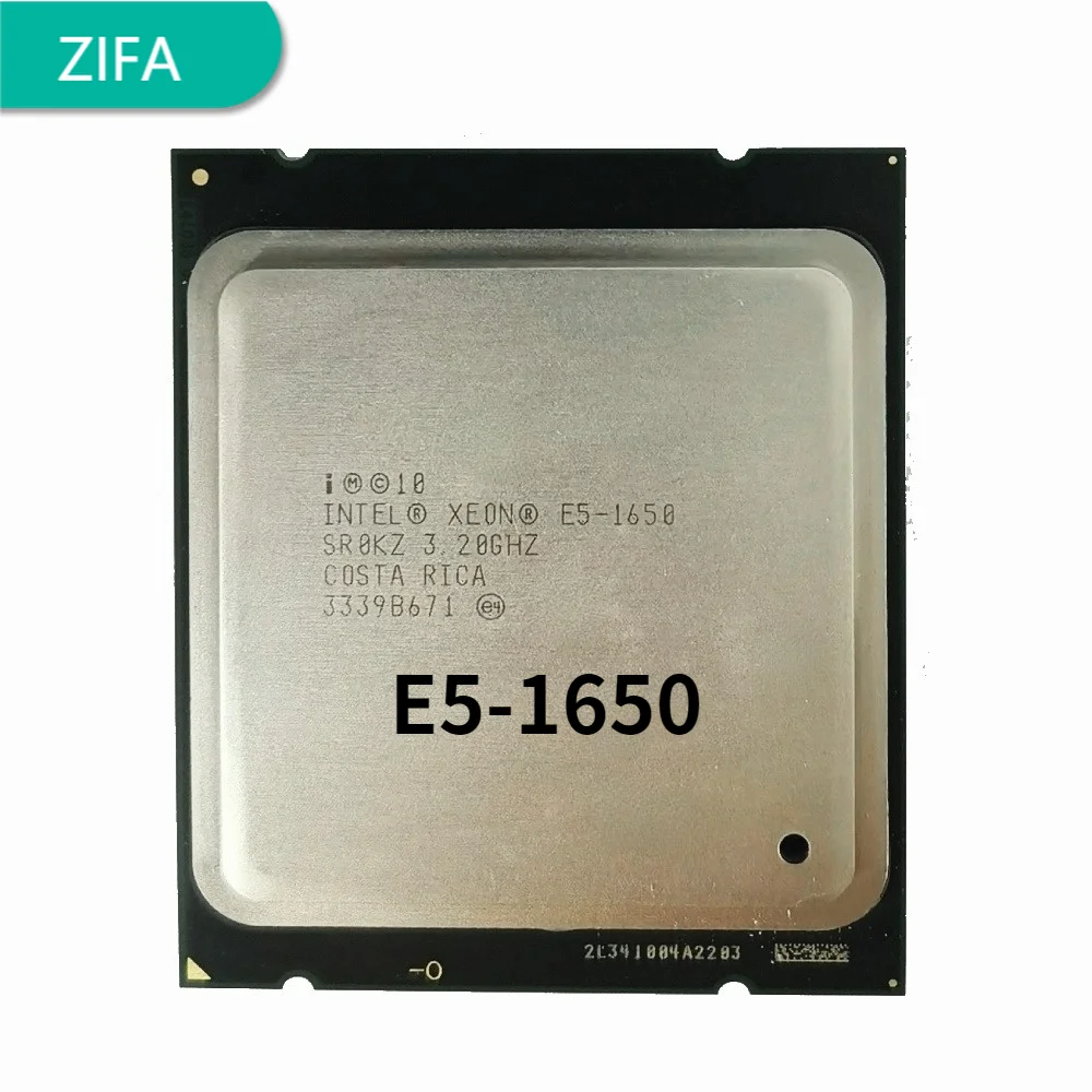 Процессор Intel Xeon E5 1650 LGA 2011 ЦПУ 3 2 ГГц 6 ядер 12 Мб кэш-памяти SR0KZ поддержка