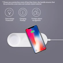 Беспроводной Зарядное устройство Магнитная Быстрая зарядка для iphone samsung huawei Xiaomi светодиодный ночной Светильник Зарядное устройство s для apple watch 2 3 4