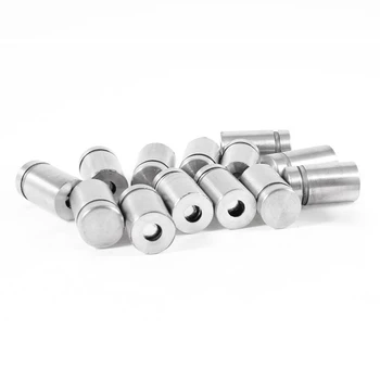 

Stainless Steel Advertising Nail Screw Glass Standoff 12 x 20mm 15 Pcs