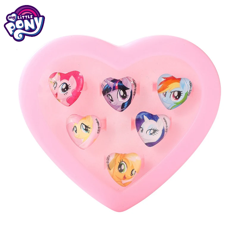 My Little Pony игрушки Парикмахерская Анна Эльза Принцесса София Белль Белоснежка девочка игрушки для Детское кольцо набор лошадь Unciron ювелирные изделия