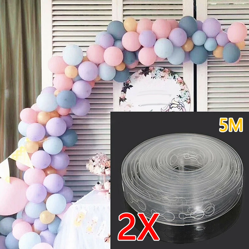 

5M Balloon Accessories Arch Connect Strip Balloon Chain Holder Tape Transparent