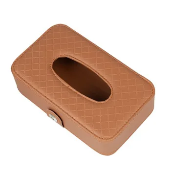 

1pc Car Tissue Box Paper Leather Universal For Proton X70 Toyota Parts