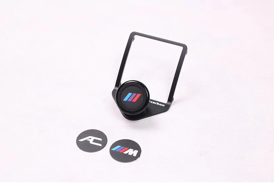 Брелок для автомобильных ключей, брелок для автомобильных ключей, устанавливаемое на вентиляционное отверстие в салоне автомобиля мобильный PhoFor BMW F22 F23 F30 F31 F34 F32 F33 F34 F35 F36 F80 F82 F83F87 M4 2013- с логотипом M - Цвет: Black