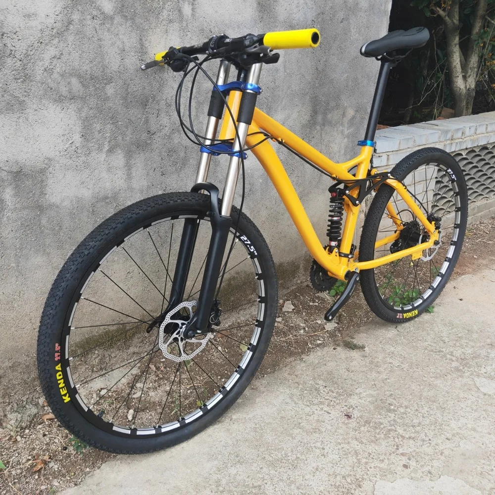 Full suspension frame Kalosse bicicleta mountain bicycle Bicicleta mountain bike 27.5, 24speed