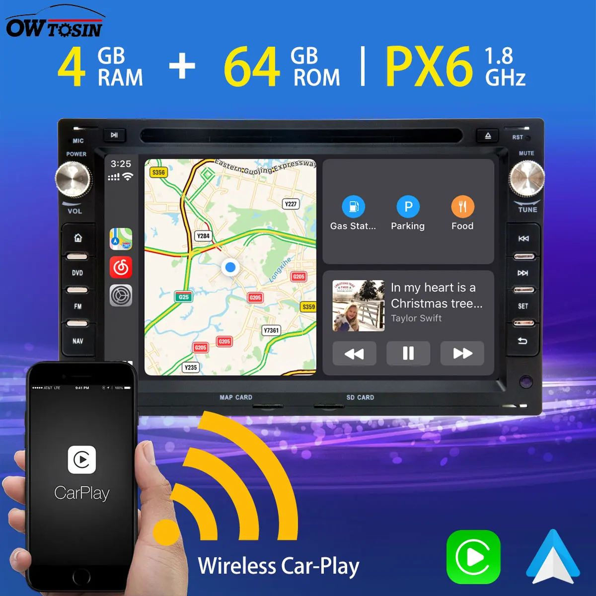PX6 4G+64G Android 10.0 Car DVD Multimedia Player For VW Volkswagen Bora Polo Passat Jetta Golf Seat Skoda DSP CarPlay Radio GPS |