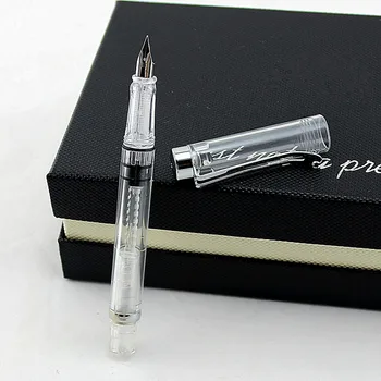 

high quality student Fountain Pen Transparent Piston Fountain Pen Demonstrator Fountain Pen