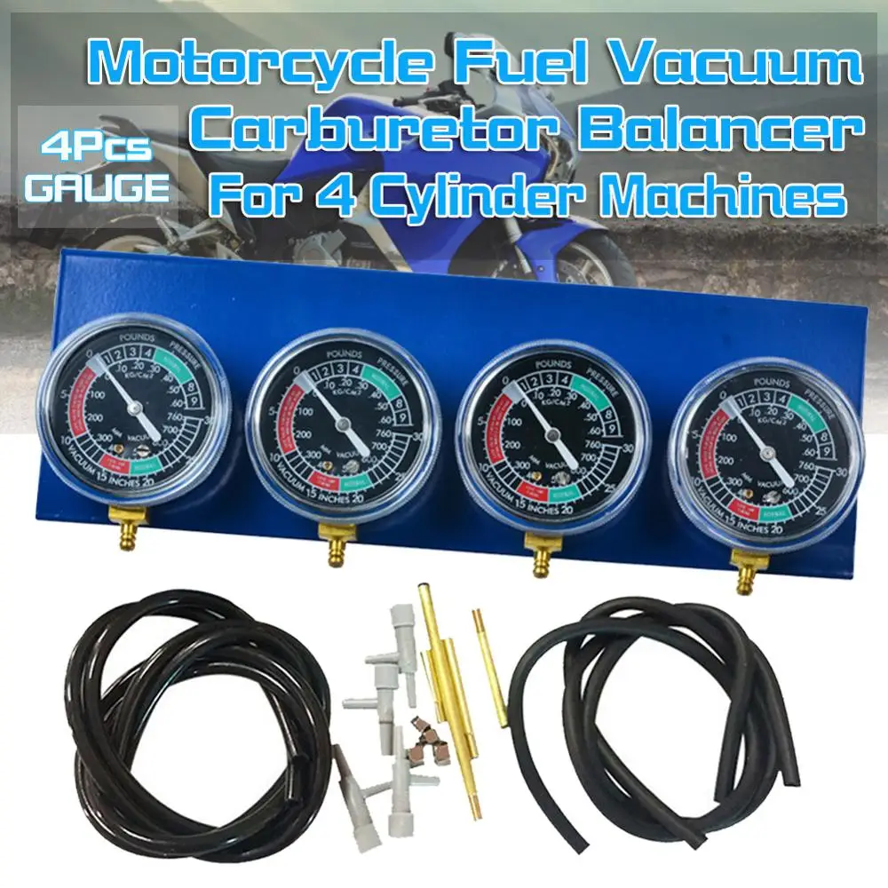 

NEW Motorcycle 2/4 Cylinder Sync Replacement Parts Engine Accessories Carburetor Vacuum Gauge Balancer Synchronizer Tool