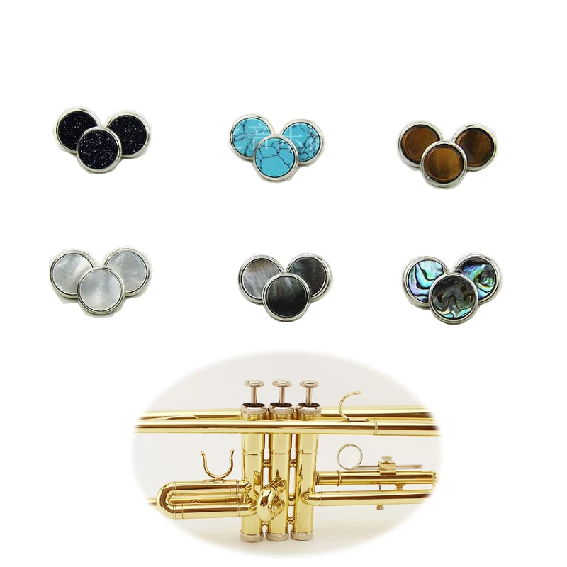 Pack of 3pcs Finger Buttons for Trumpet Brass Musical Instrument Repairing Parts