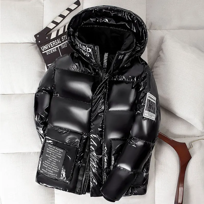 Short Down Coat New 2020 Shiny Fashion Winter