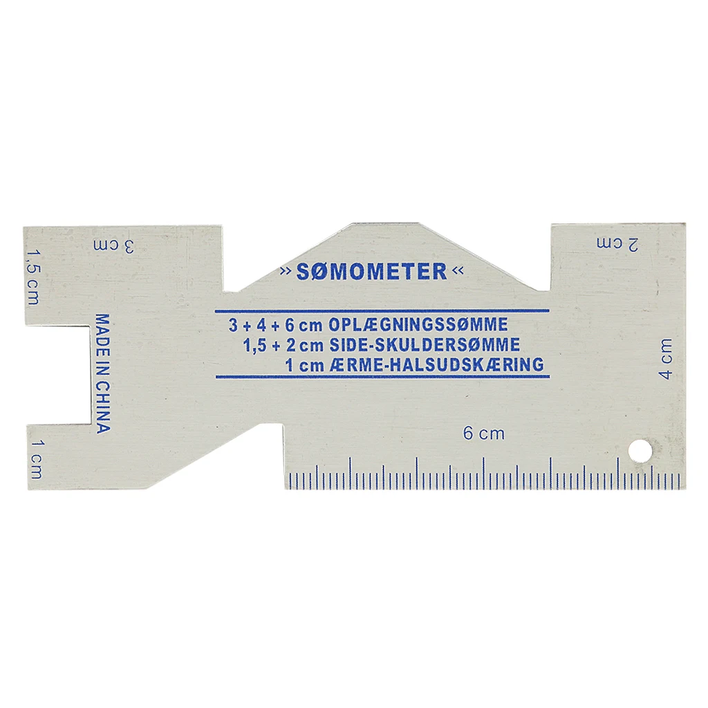 Metal Somometer Sewing Measurement Gauge Rulers for DIY Sewing Craft