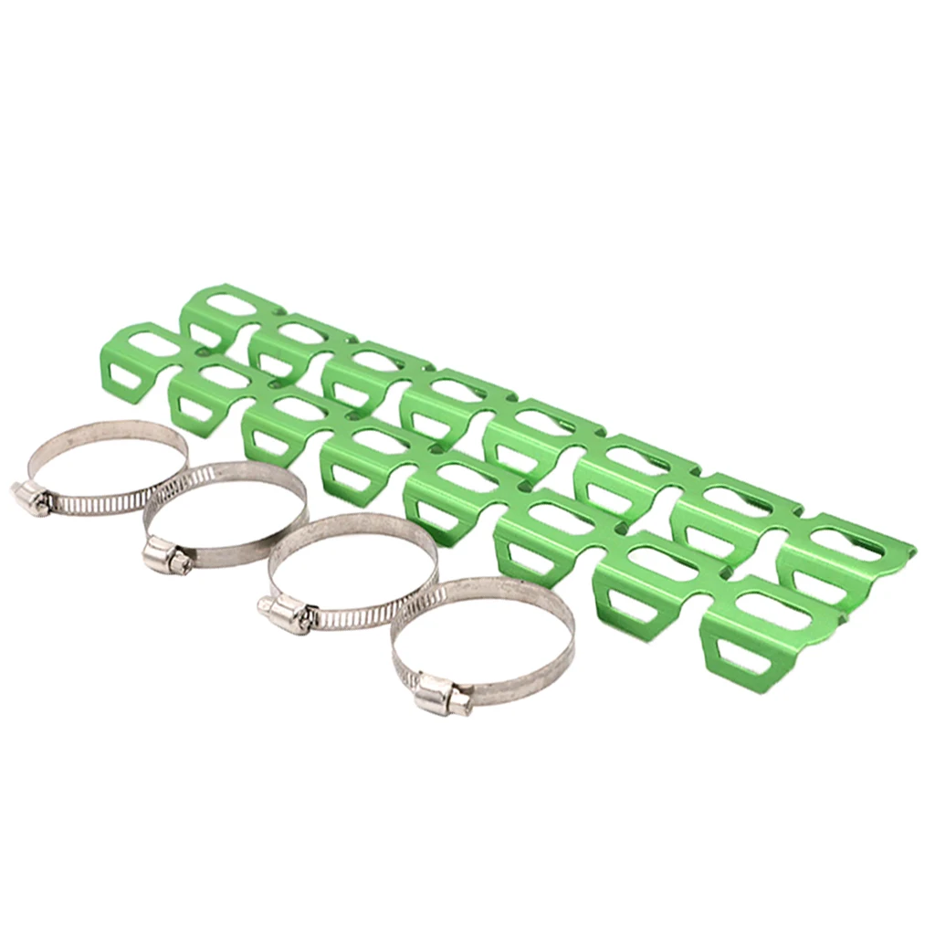  4 Colors Heat Shield Motorcycle Exhaust Muffler Pipe Leg Protector with 4 Clamps for BMW R1200GS Universal