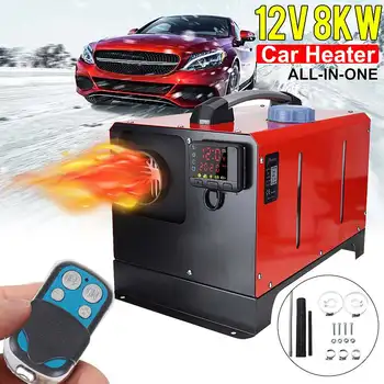 

Car Heater 12V/24V 8KW All in One Heating Diesel Air Heater Single Hole New LCD Monitor Parking Warmer Quick Heat For Truck Bus