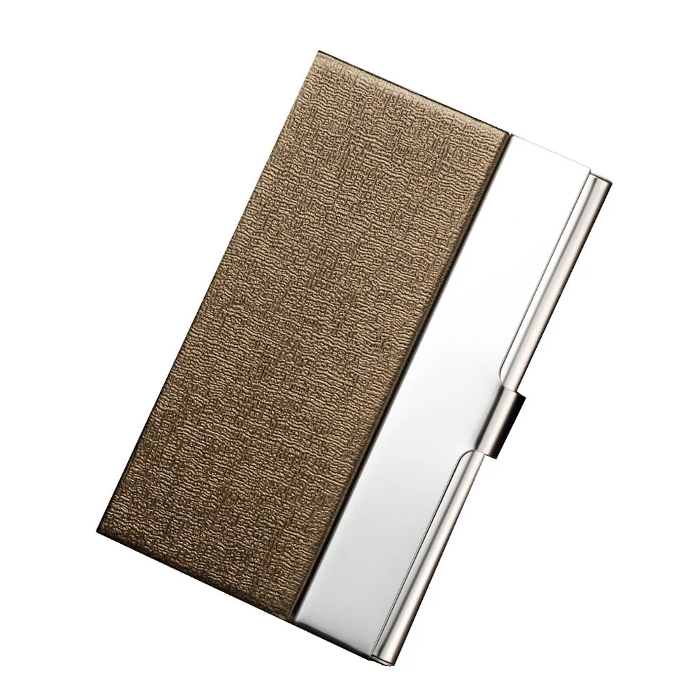 Long stainless steel business card case Pocket Stainless Steel Metal Business Card Holder Case ID Credit Wallet 1104#B