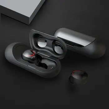 

New Style Cross Border Hot Selling Private Mode Wireless Bluetooth Headset TWS into Dual Handle-Sports Silica Gel Mini Headphone