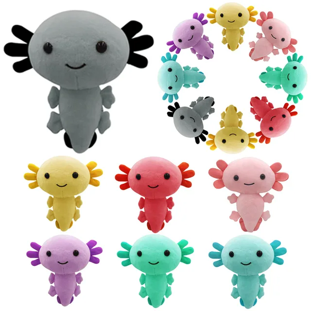 Kawaii Axolotl Plush Toy Animal Axolotl Plushies Figure Doll Cartoon Animal Soft Pink Axolotl Stuffed Dolls for Kids Gifts 4