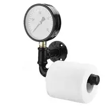 Настенный держатель рулона туалетной бумаги деревенская труба металлическая железная художественная витрина домашняя ванная висячая вешалка для полотенец