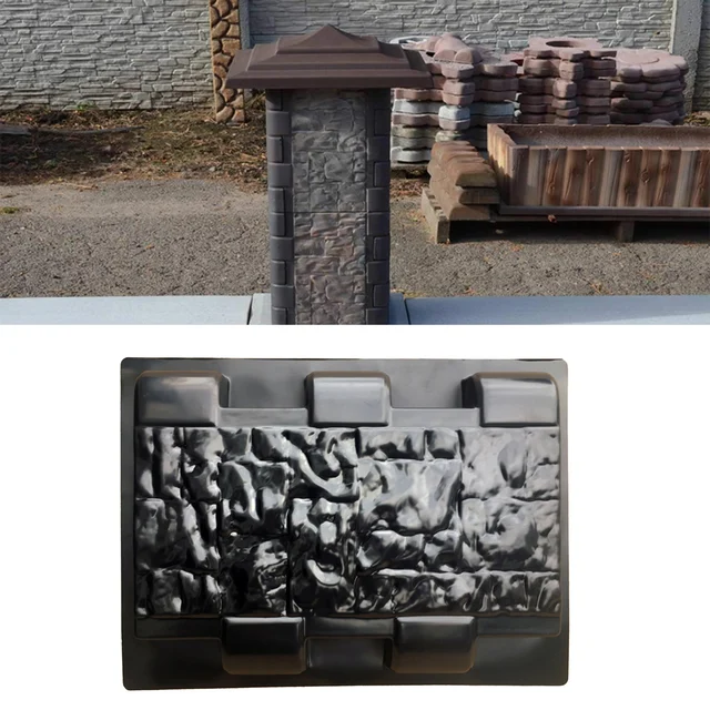 Oszlop Formáj Erkély Kerti Kerítés Cement Korlát Vakolat Penész - Image 3