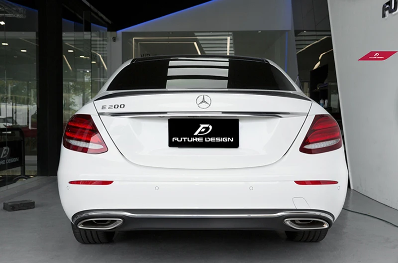 Спойлер для Mercedes W213 E Class 4 седан E200 E220 E250 E300 задний спойлер на багажник из