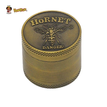 

HONEYPUFF Zinc Alloy Herb Grinder 40MM 4 Pipe Metal Mini Tobacco Grinders with Pollen Catcher Smoke Pipe Accessories