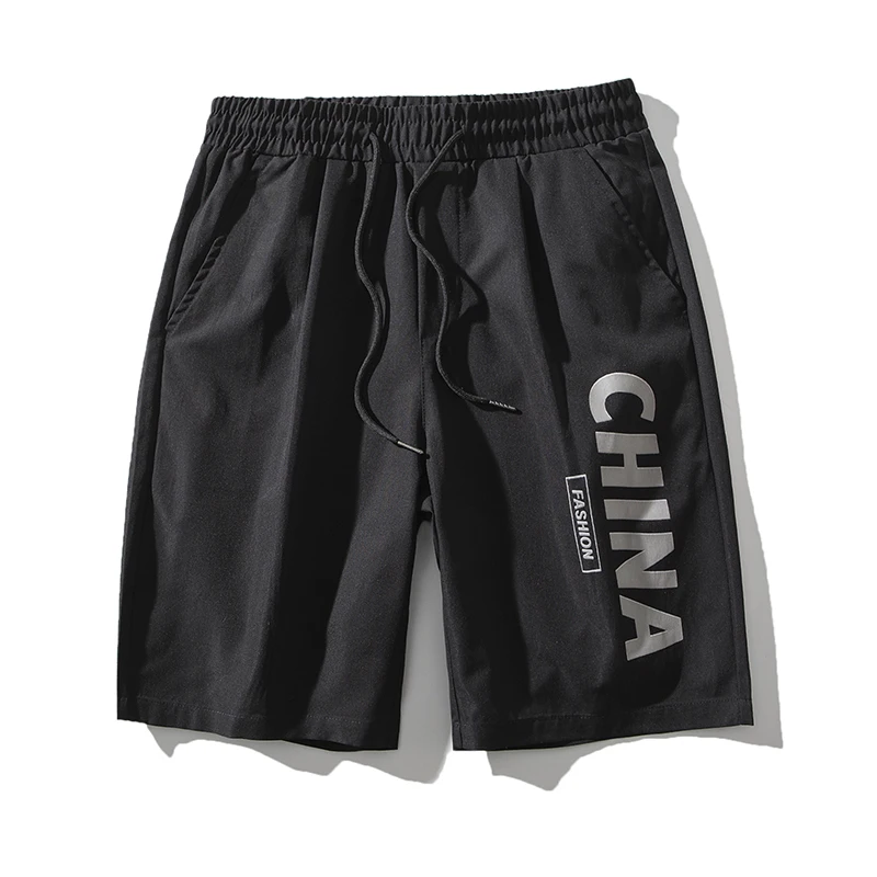 Pantalones cortos con cordón para hombre, calzas holgadas con estampado de China, para la playa, gran oferta, novedad de verano de 2021