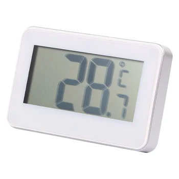 

LCD Display Refrigerator Freezer Fridge Digital Thermometer Frost Alarm Kitchen Thermograph with Adjustable Magnet Hook