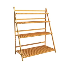 Airs твердая древесина посадочного типа внутренняя отделка складной Многоэтажный балкон гостиная цветочный горшок полка провинция пространство