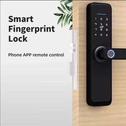 Serrure de porte intelligente à empreinte digitale, Wifi, Tuya, Bluetooth, 13.56Mhz, clé de déverrouillage IC 