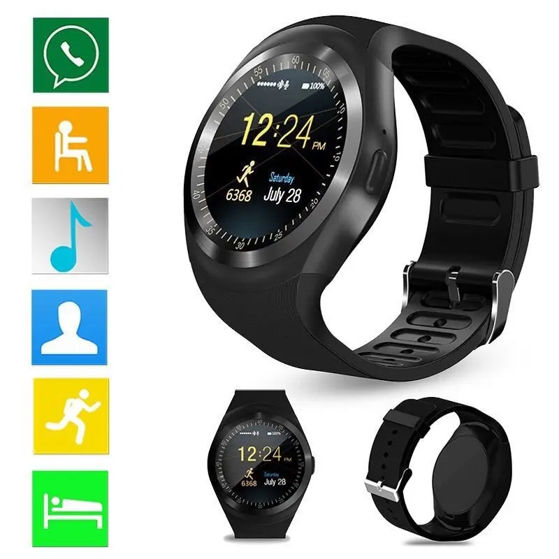 Bluetooth Y1 Smart Watch SmartWatch Sport Wristwatch Phone Call Remote Camera Kids Intelligent Clock Smart Wearable Devices