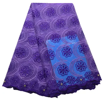 

Nigerian Laces Fabrics 2019 High Quality African Milk Silk Laces Fabric For Wedding Dress French Voile Lace Material