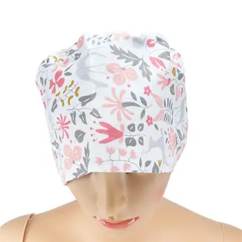 

Adjustable Cotton Print Surgical Cap Physician Nurse Leaf Print Cap Sweat Absorbing Nurse Cap Surgery Hat