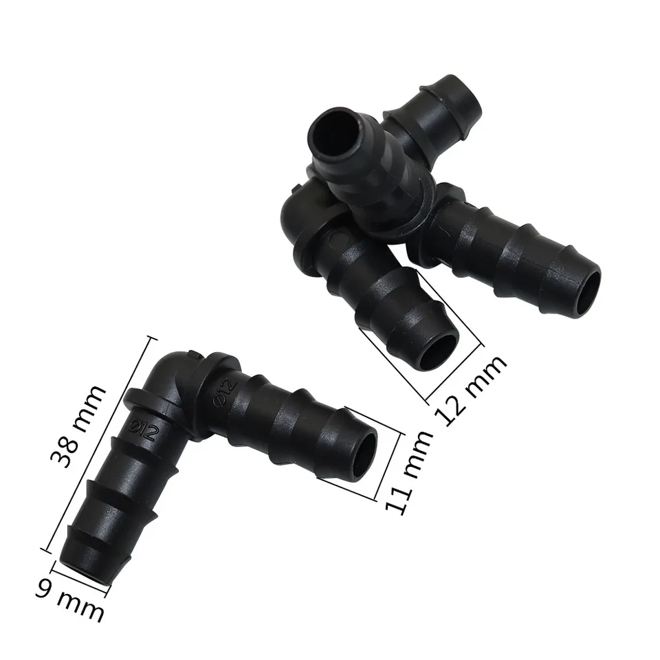 50 Raccordi Per Irrigazione 4 Mm – Connettori A T, Diritti E A Croce Per Tubi A Bassa Pressione, Giardino E Serra