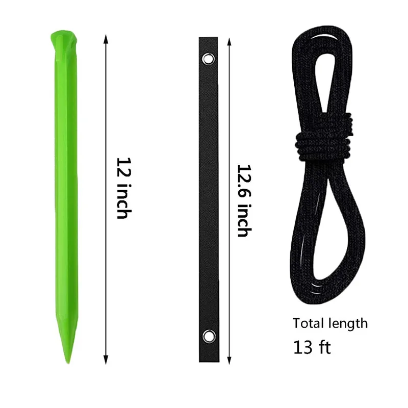 Tree Stake Kit, Plant Anchor Kit With 12ft Rope セットアップ