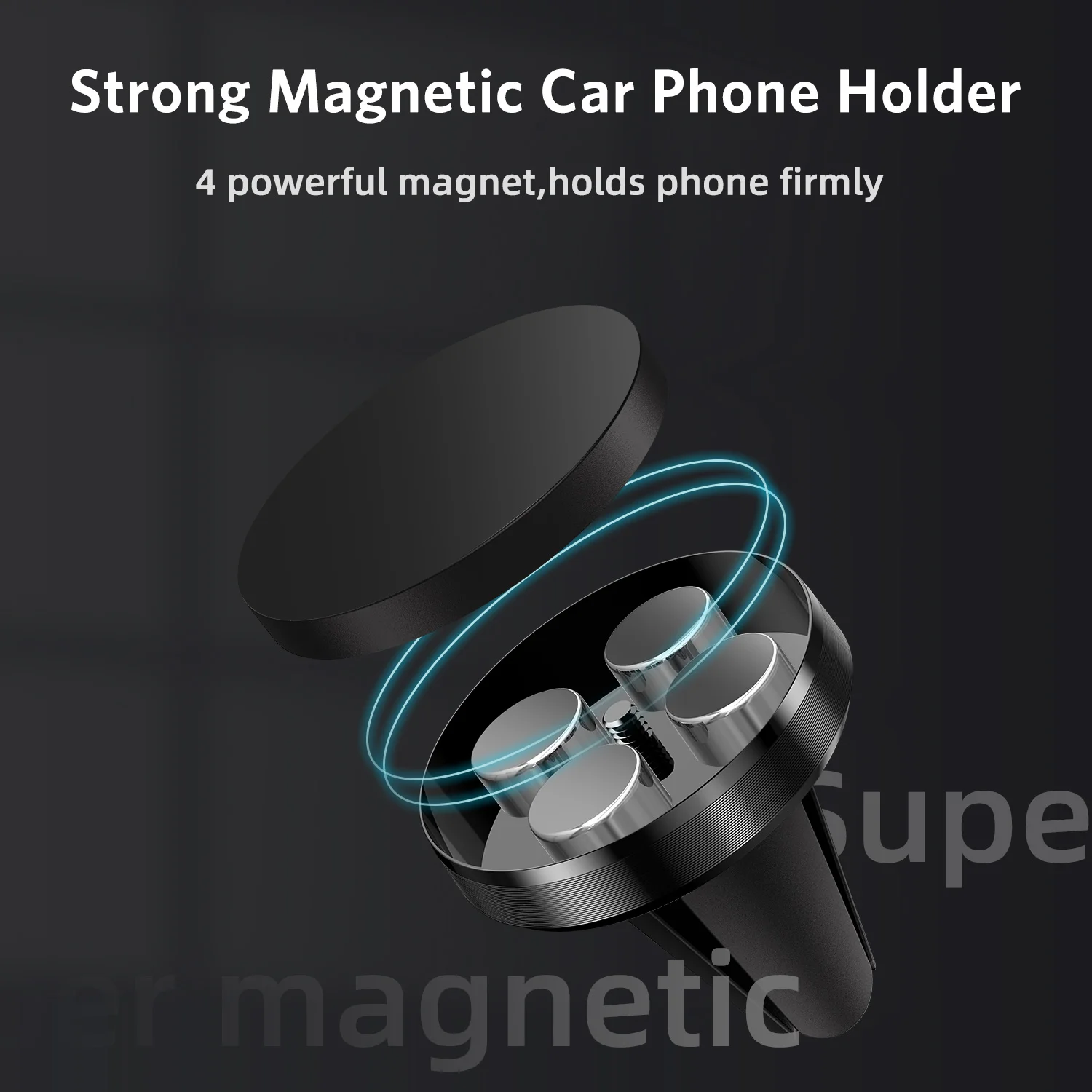 Металлический магнитный автомобильный держатель для телефона подставка iphone 11
