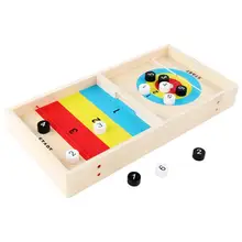 Мини Деревянный керлинг Мяч Настольная декомпрессионная Игра настольная игрушка взаимодействие для детей обучающие игры Вечерние игры