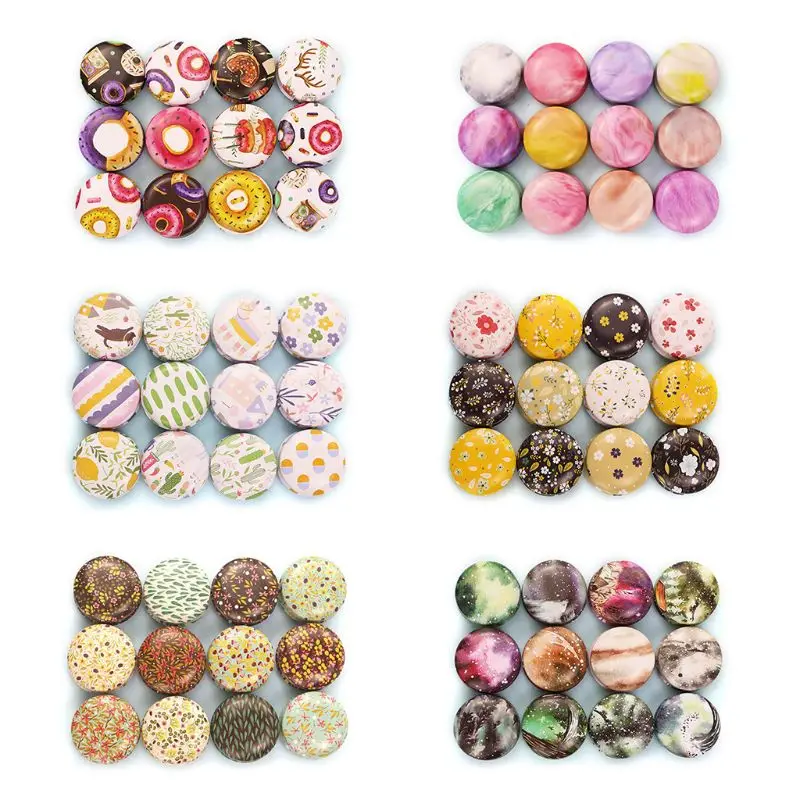 

12pcs Mini Elegant Flower Tin Box DIY Candle Jar Balm Round Empty Lipstick Case High Quality and Brand New