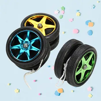 

3pcs Car Wheel Shape Yoyo Ball Creative Funny Outdoor Home Playing Toy Gift for Kids Children (Random Color and Style)