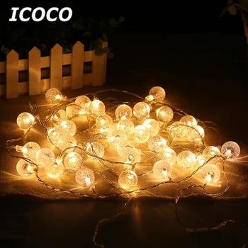 

ICOCO 30 LED Crystal Ball Solar Powered Most Popular Globe Fairy Lights for Outdoor Garden Christmas Decoration for Outdoor Sale