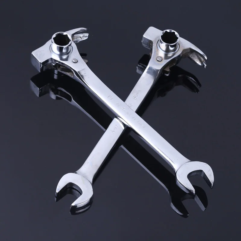 

1PC Multi functional durable ratchet wrench wrench open double hammer