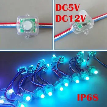 

500pc 12mm WS2811 LED Pixel Led Module IP68 Waterproof String Full Color RGB DC5V/12V jk995