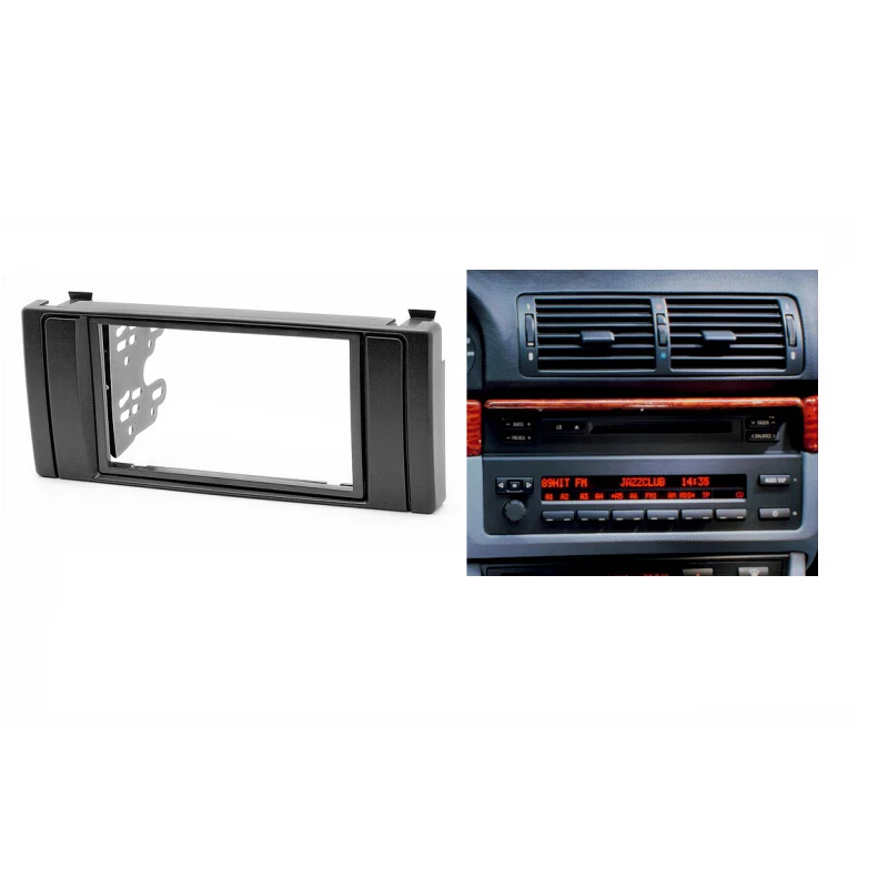 Для BMW 5 series E39 X5 E53 радио CD DVD GPS стерео панель двойная Din фасция комплект обшивки