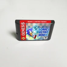 Звуковая 2 Ретро ремикс 16 бит MD игровая карта для Sega Megadrive Genesis