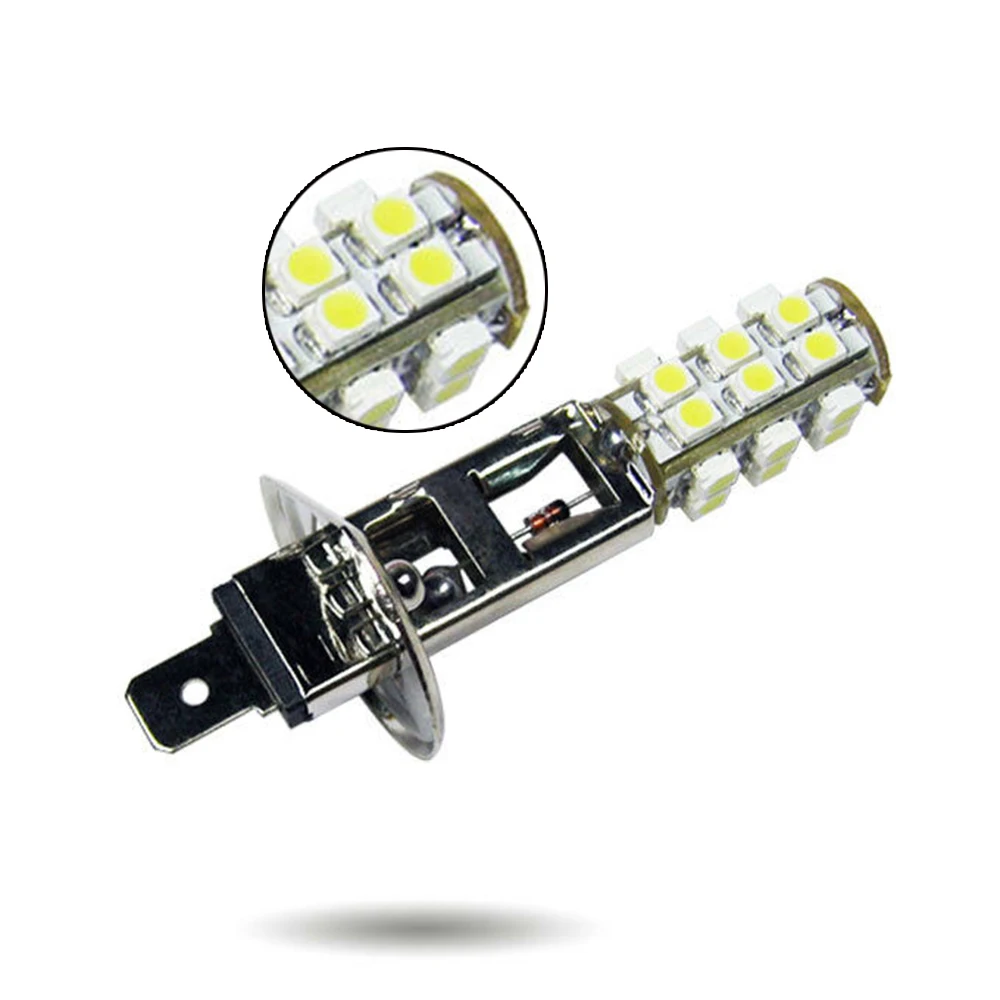 2 шт. сменная лампа яркий белый светодиодный противотуманный фонарь H1 25SMD светодиодный конверсия 12 В для вождения противотуманных фар