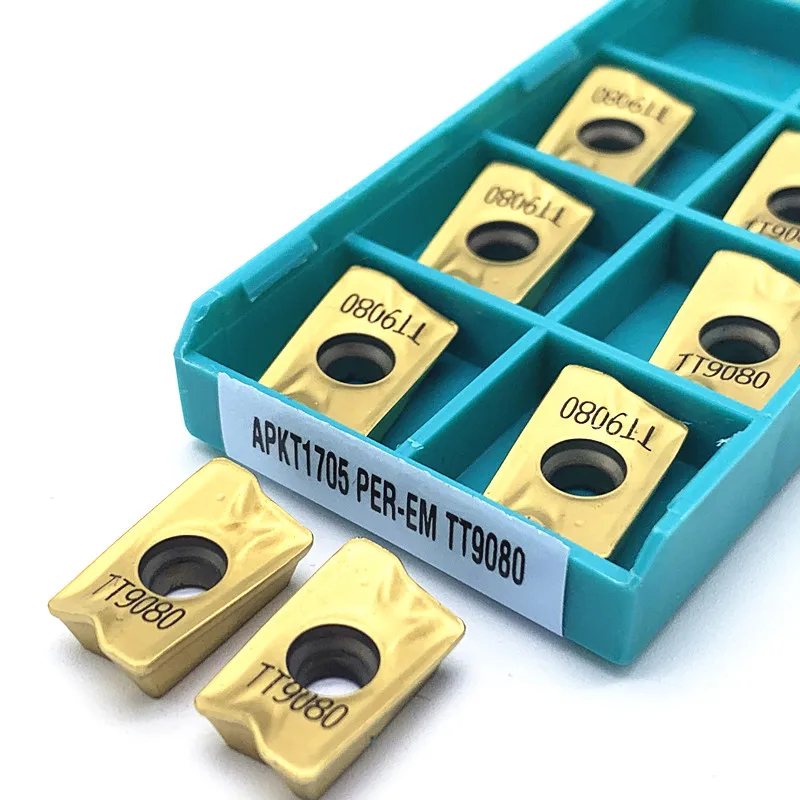 

APMT1604 APKT1705 PER EM TT9080 карбидная вставка фрезерный токарный инструмент APKT APMT 1604/1705 TT9030 станок с ЧПУ Режущий инструмент