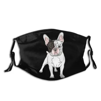 

Mouth Muffle French Bulldog Puppy Reusable Face Mask With Filters Soft Anti Haze Dust Protection Cover