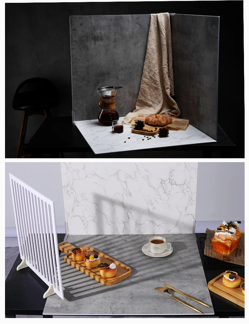 Photography 60x60cm Background Board Photo Studio Background Wooden Cement 3D Te