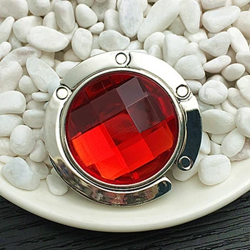 

Folding Hook Bag Hanger Holder Foldable For Handbag Bag Purse Clothing Accessories with Rhinestone
