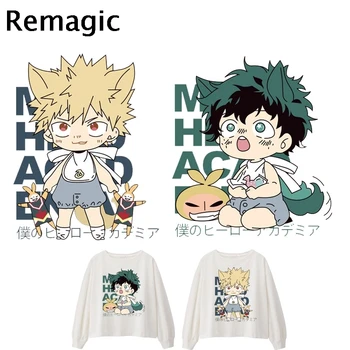 

20pcs My Hero Academia handmake Iron on Heat Transfer Printing Patches Stickers Clothes DIY Appliques Washable Thermal patchwork