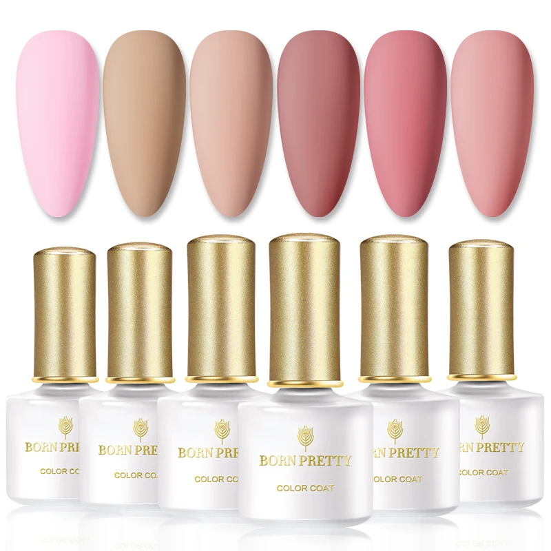 Set 29 BORN PRETTY 6 шт. набор гель-лаков для ногтей 6 мл матовый Seies замачиваемый УФ гель основа верхнее покрытие чистый цвет ногтей Гель-лак для маникюра Набор для ногтей - Цвет: Set 29