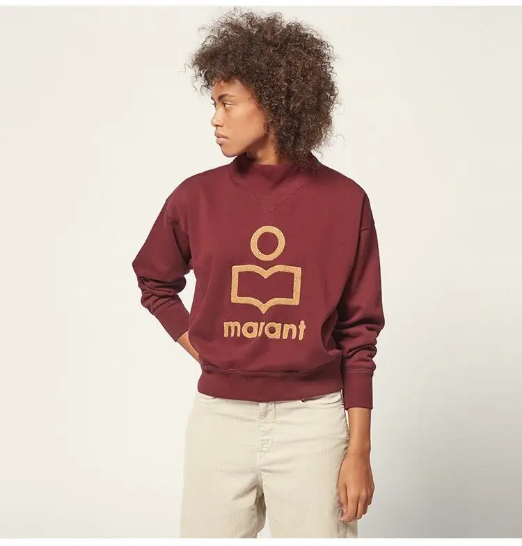 

The New Autumn Sweatshirt with A Half High Collar Alphabet Pattern A Short Style of Protective Clothing Autumn 2020 Sweatshirt